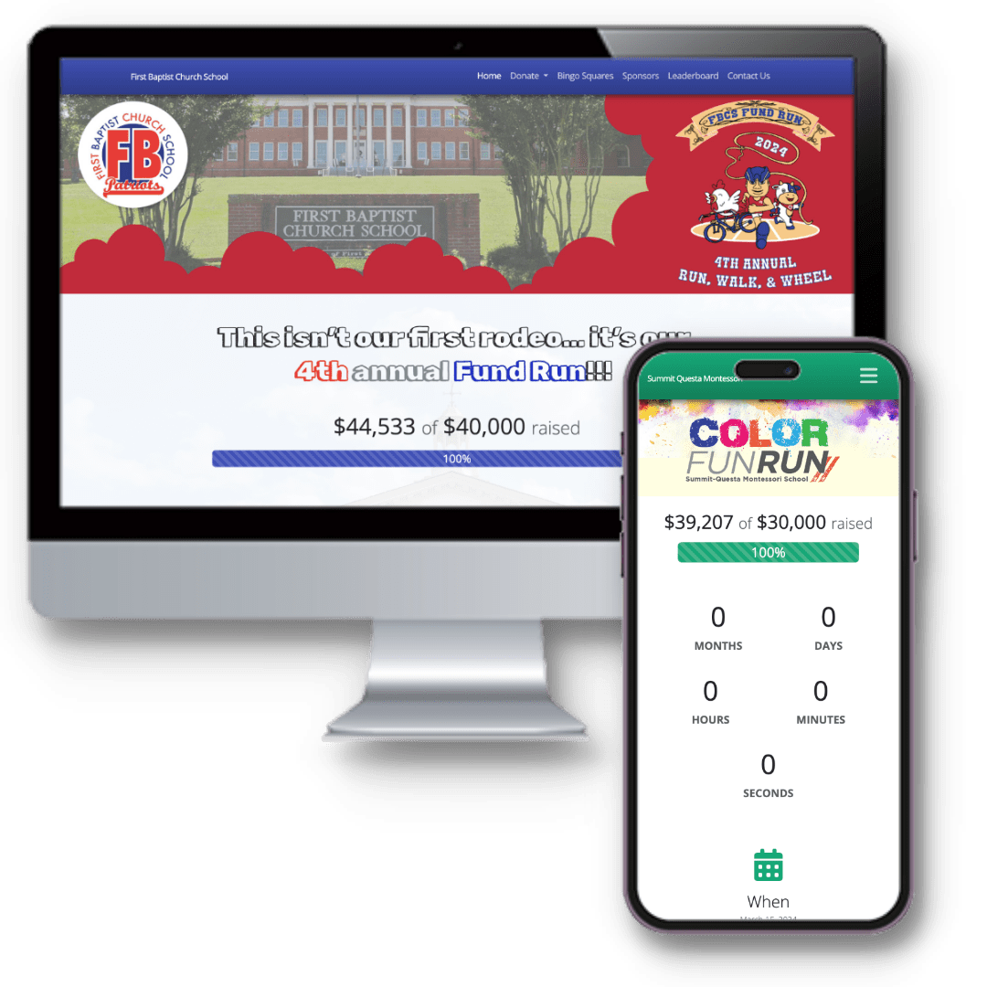 Desktop and mobile website representations