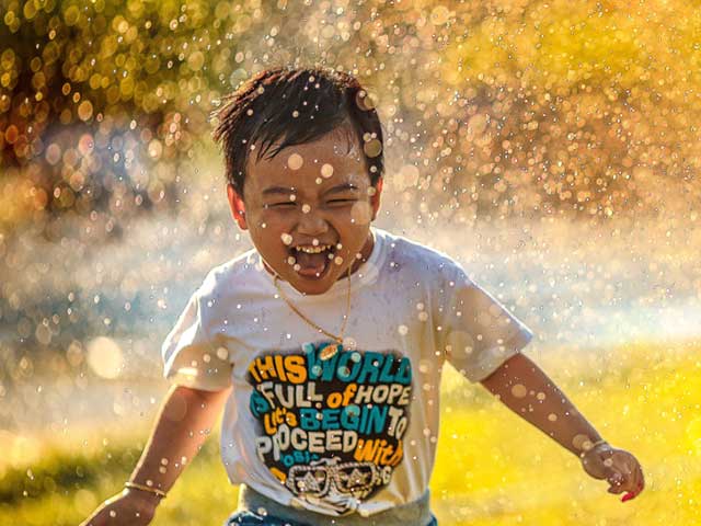 Kid running